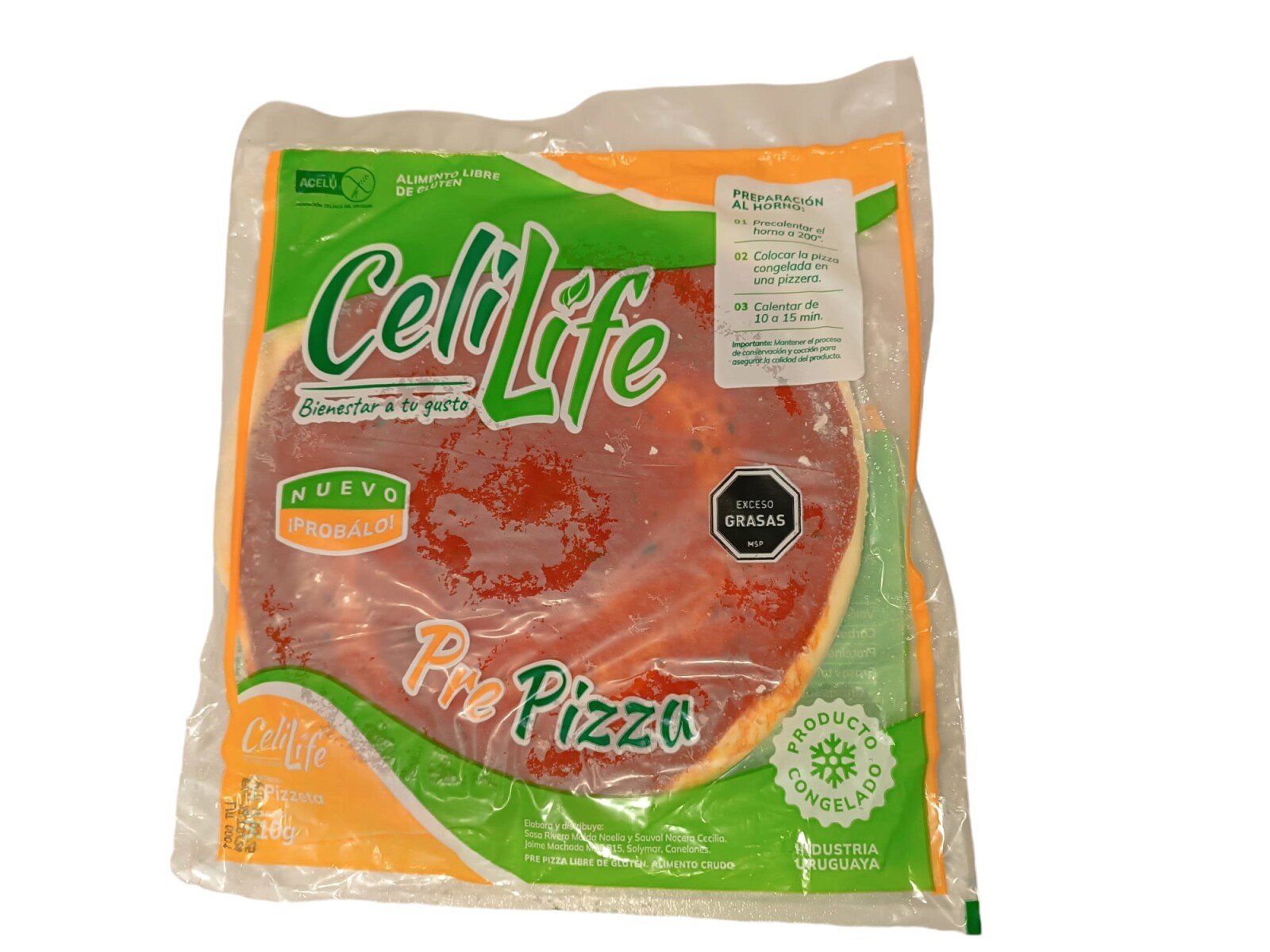 Pizza C/Salsa Celi Life 310Gs 