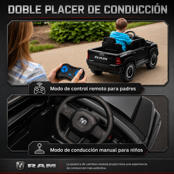 Camioneta A Batería Infantíl Ram 1500 Zb618 CAMIONETA ELECTRICA DODGE RAM ZB618