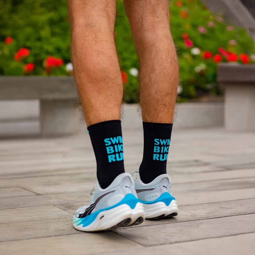 Medias Running Swim Bike Run Unisex Negro
