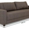 SOFA 4 CUERPOS - TAPIZADO TELA MARRON SOFA 4 CUERPOS - TAPIZADO TELA MARRON