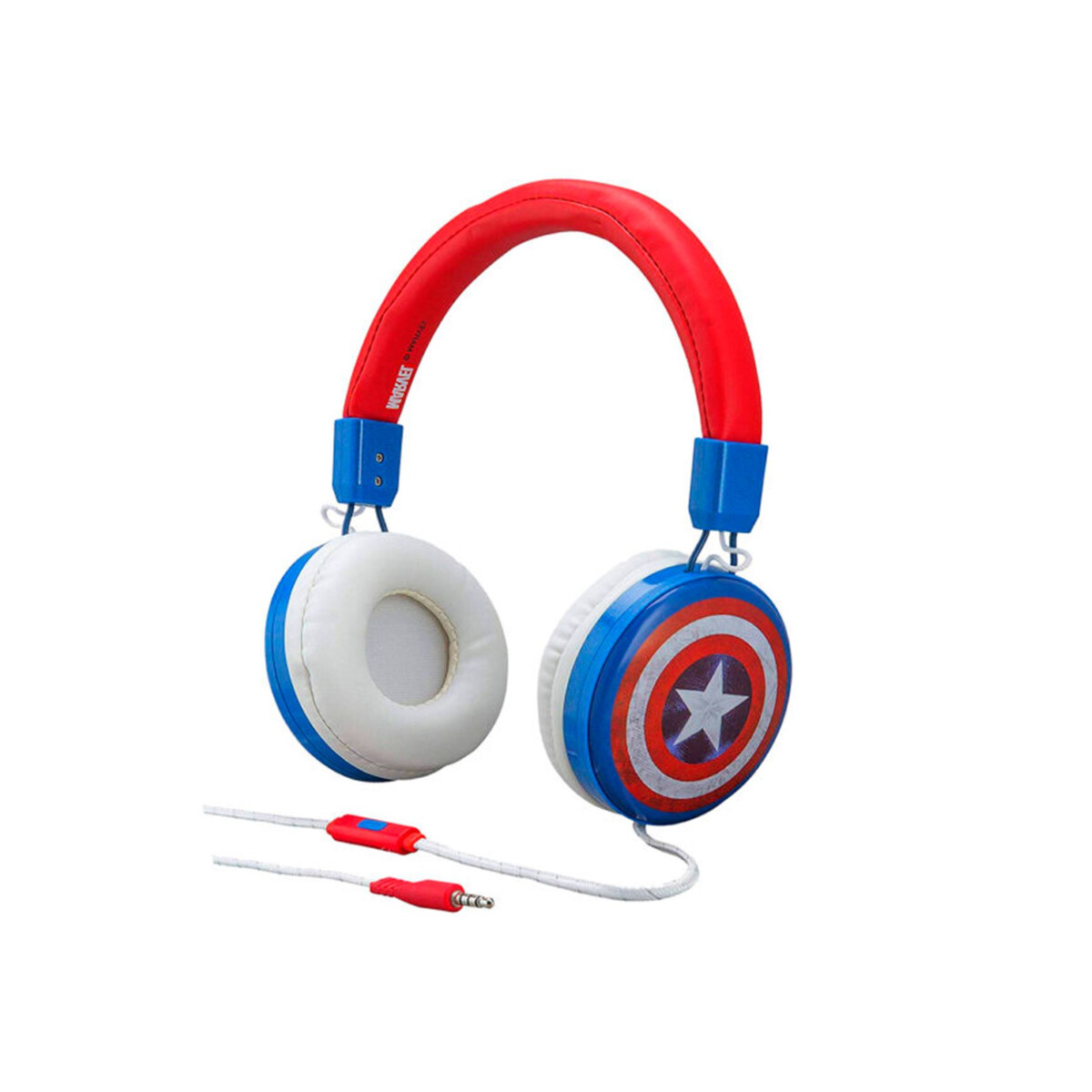 Auricular Avengers Capitan America Con Cable Para Niños 