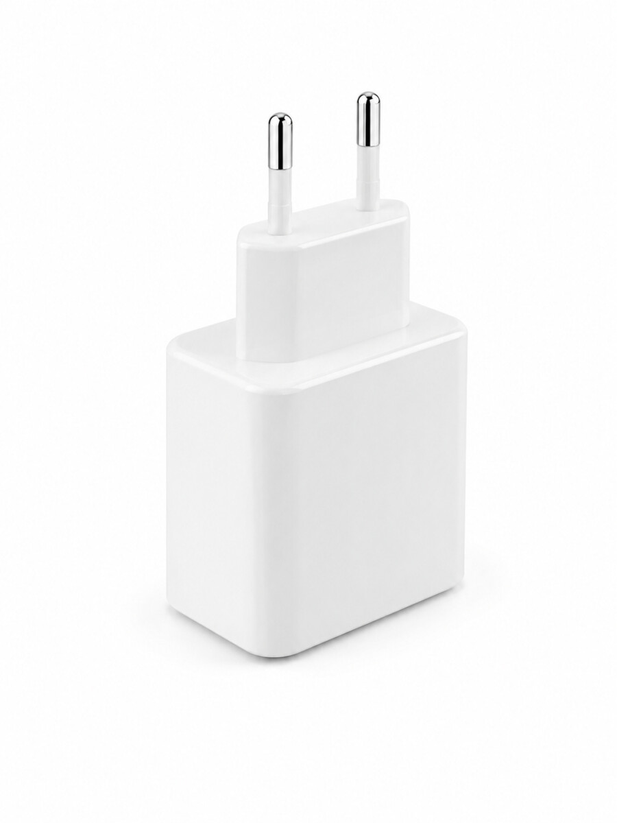 FICHA DE CARGADOR TIPO C Y USB - BLANCO 