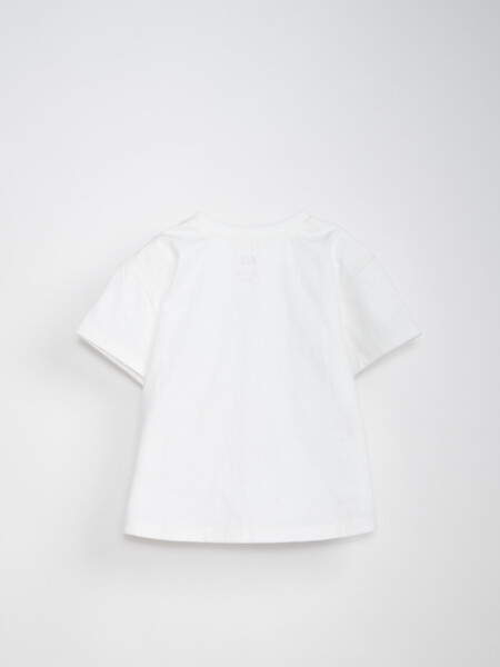 Remera estampada Salchicha Blanco