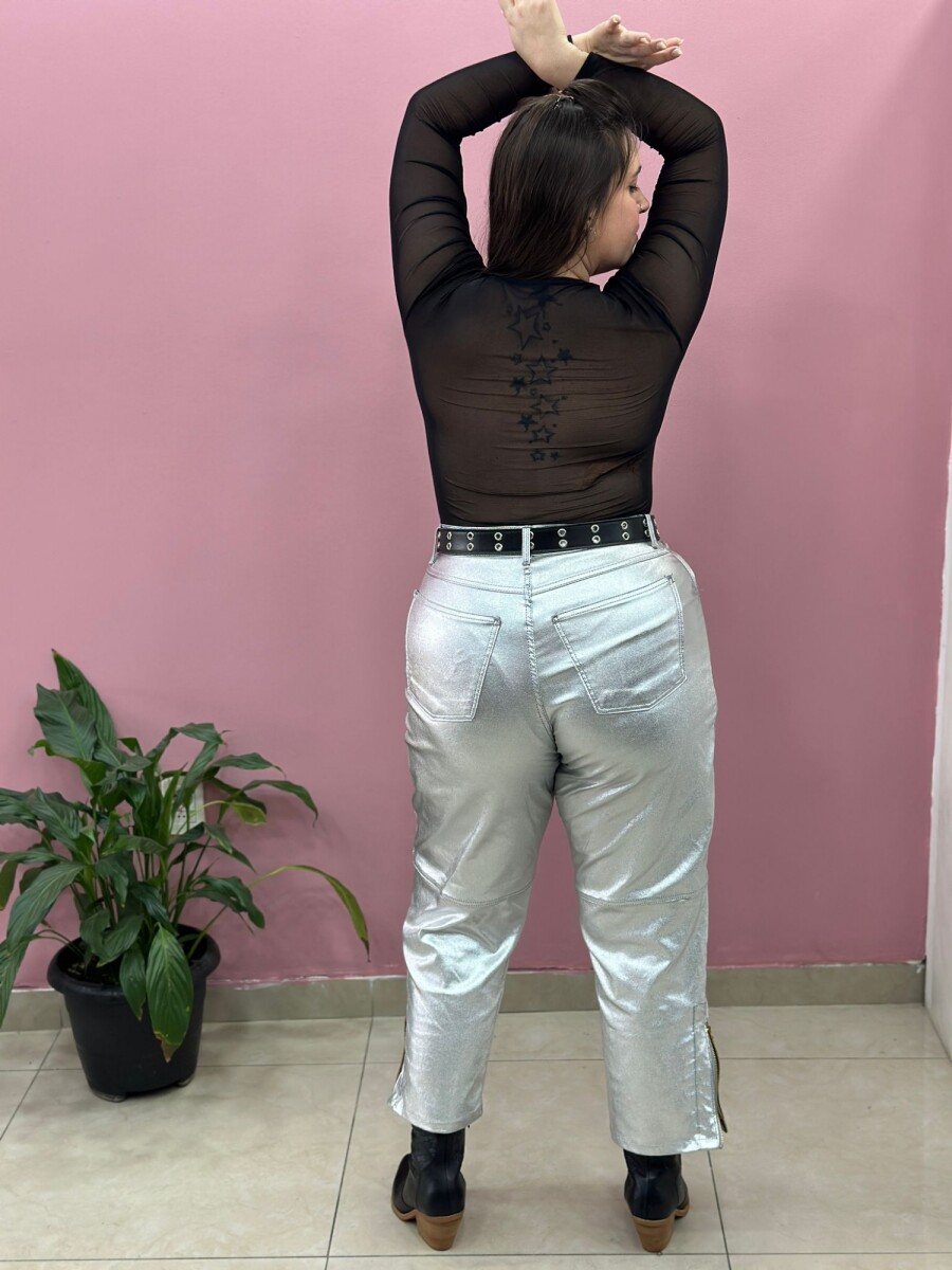 Pantalón Galáctico Plateado