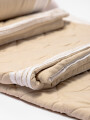 Cubrecama 1 Plaza Microfibra Washed Beige
