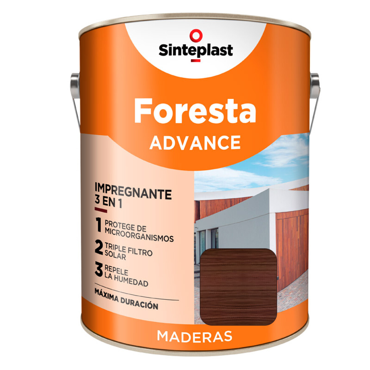 Foresta Advance Impregnante -3en1- Brillante - Caoba 