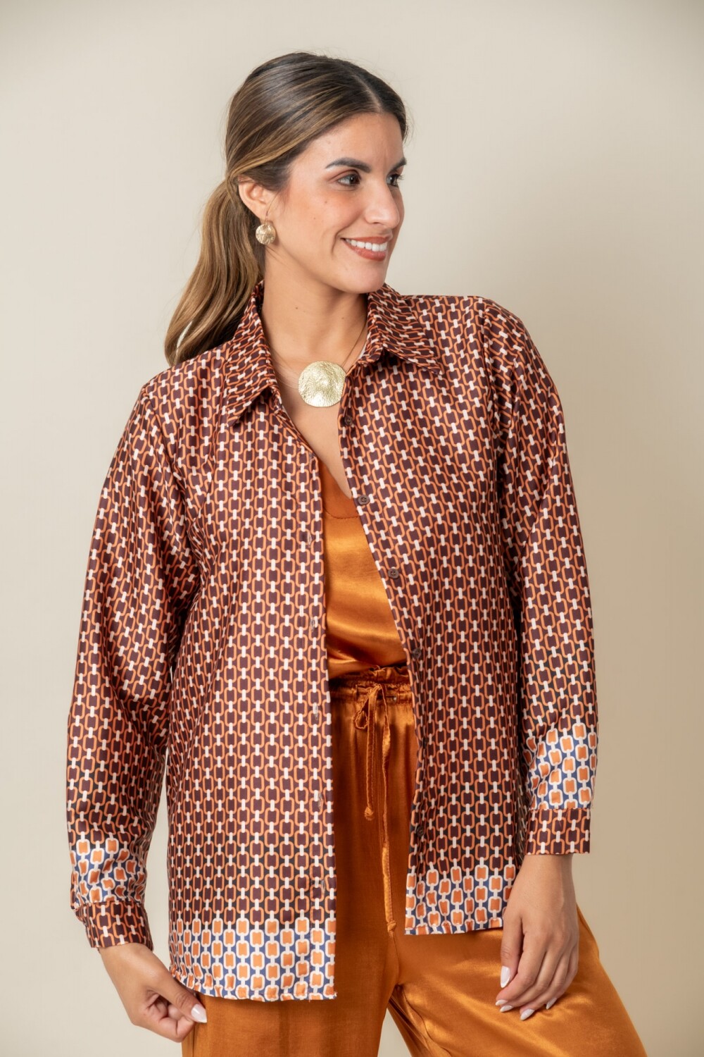 CAMISA TULIPAN Terracota