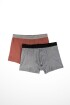 BOXER KEMU POLANCO Ladrillo/gris Oscuro