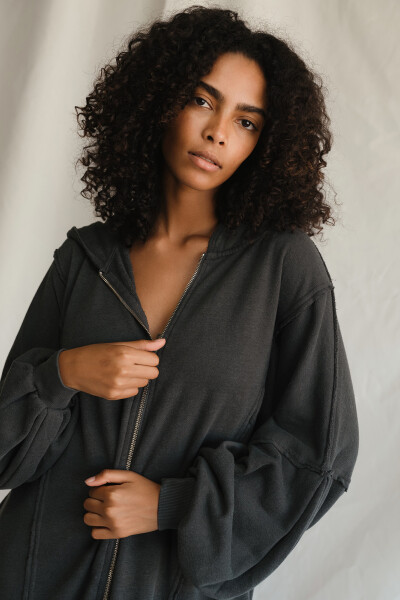 Hoodie Boyfriend Negro