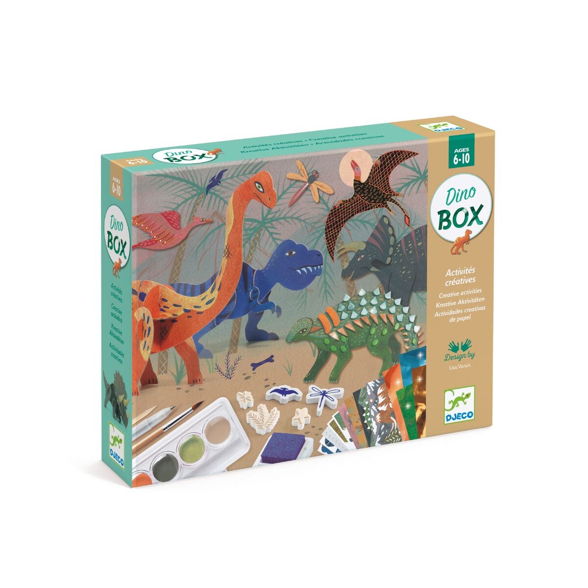 Set De Manualidades Con 6 Actividades Diferentes 6-10 Años - Dinosaurios 