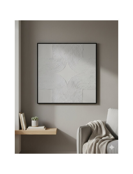 CUADRO CANVAS 80x80cm MARCO PINTURA FORMAS 1 CUADRO CANVAS 80x80cm MARCO PINTURA FORMAS 1