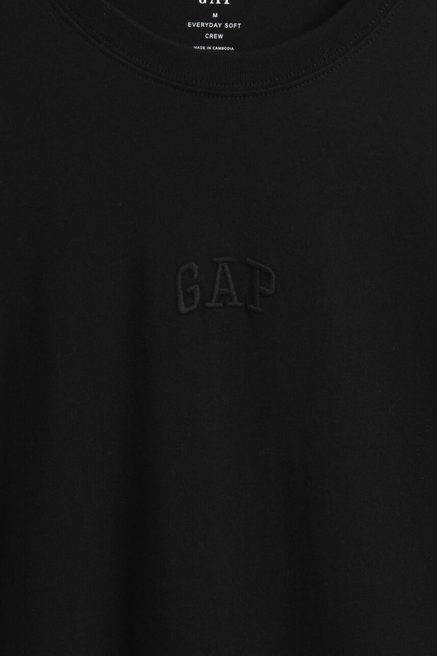 Remera Mini Logo Gap Hombre Black