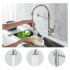 Grifo Canilla Monocomando Flexible Extensible Cocina Mesa Color Variante Plateado