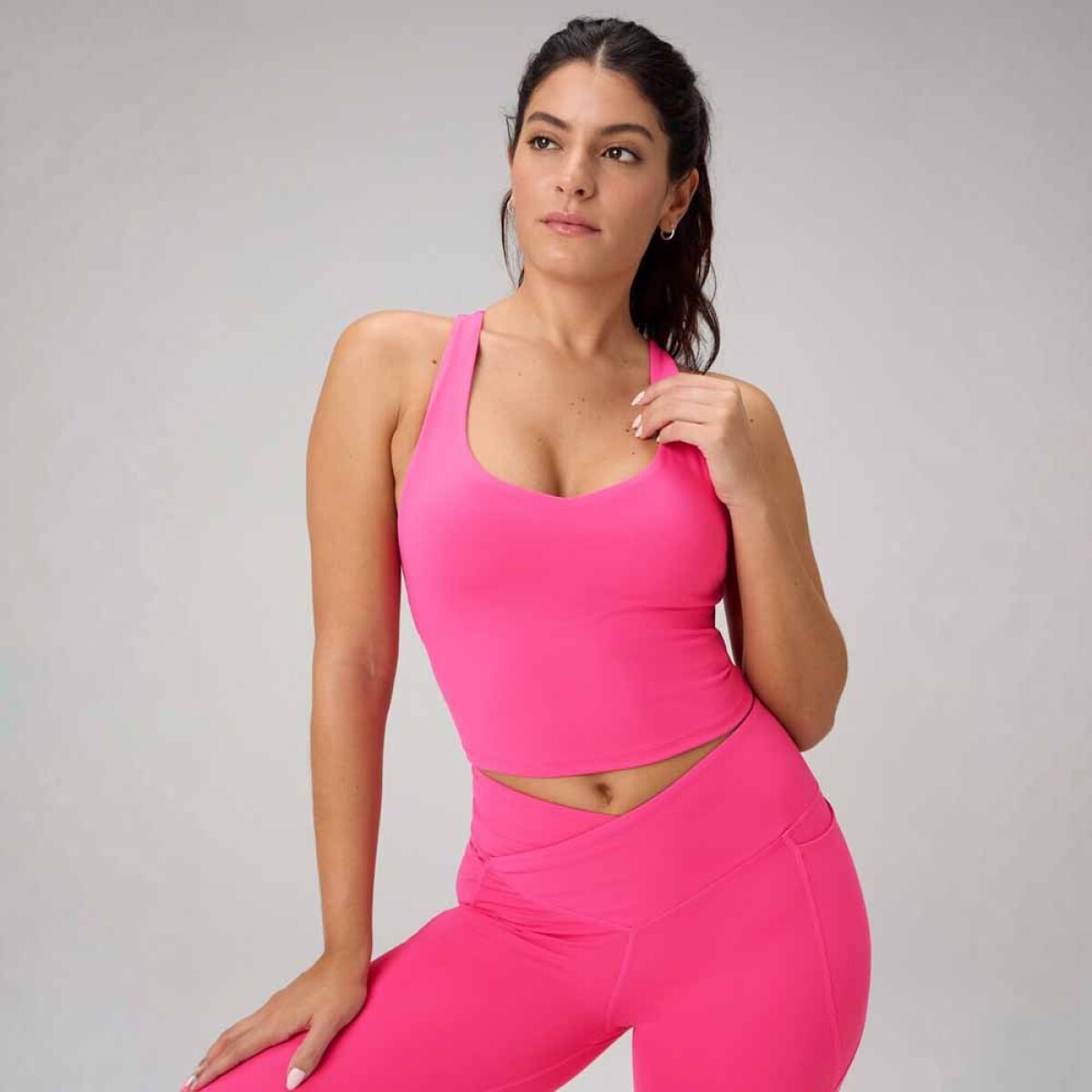 Tank Anywhere Cropped Built-In Tank Mujer 