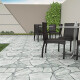 Ceramico Tipo Piedra Tonos Verde 57X57Cm Piso Exterior GAMAS DE VERDE