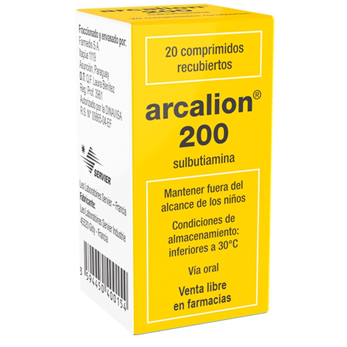 ARCALION CJ X 20 COMPRIMIDOS 
