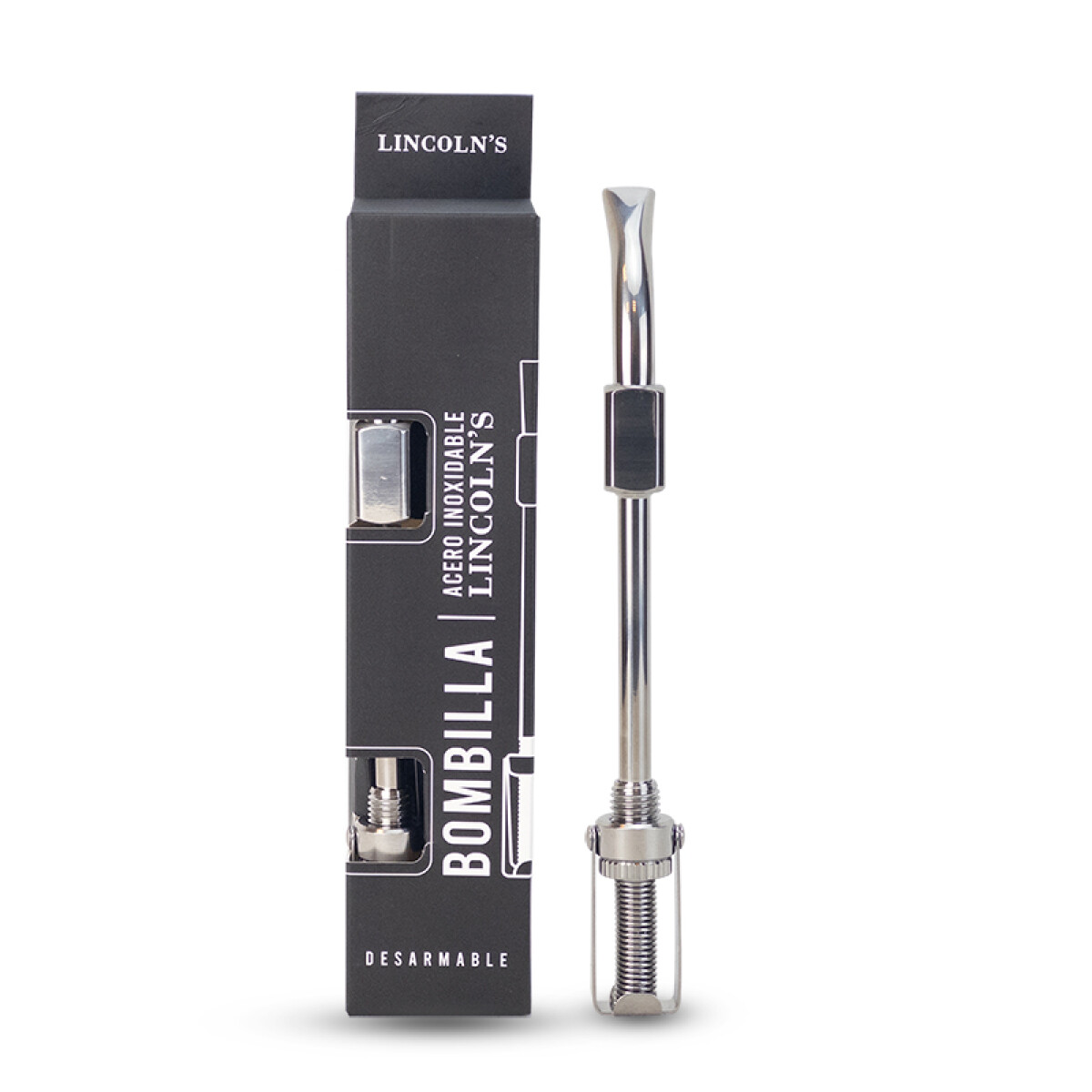 BOMBILLA PREMIUM C/ RESORTE - ACERO INOXIDABLE 