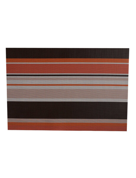 INDIVIDUAL PVC RAYADO 45x30CM TONOS TIERRA INDIVIDUAL PVC RAYADO 45x30CM TONOS TIERRA