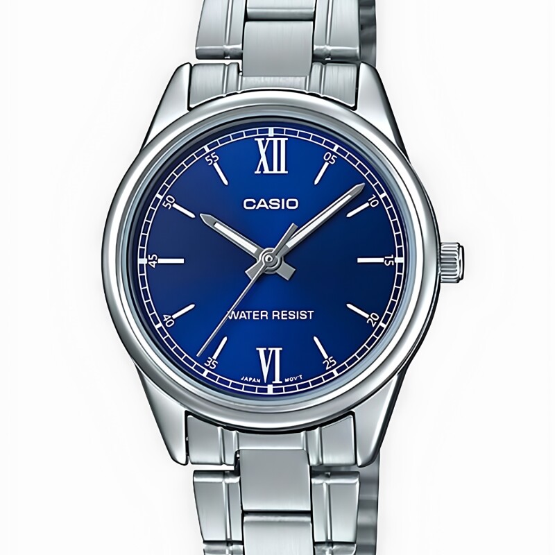 Reloj análogo Casio con esfera azul modelo LTPV005D2B2UDF Reloj análogo Casio con esfera azul modelo LTPV005D2B2UDF