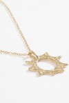 Collar dije estrella texture acero dorado