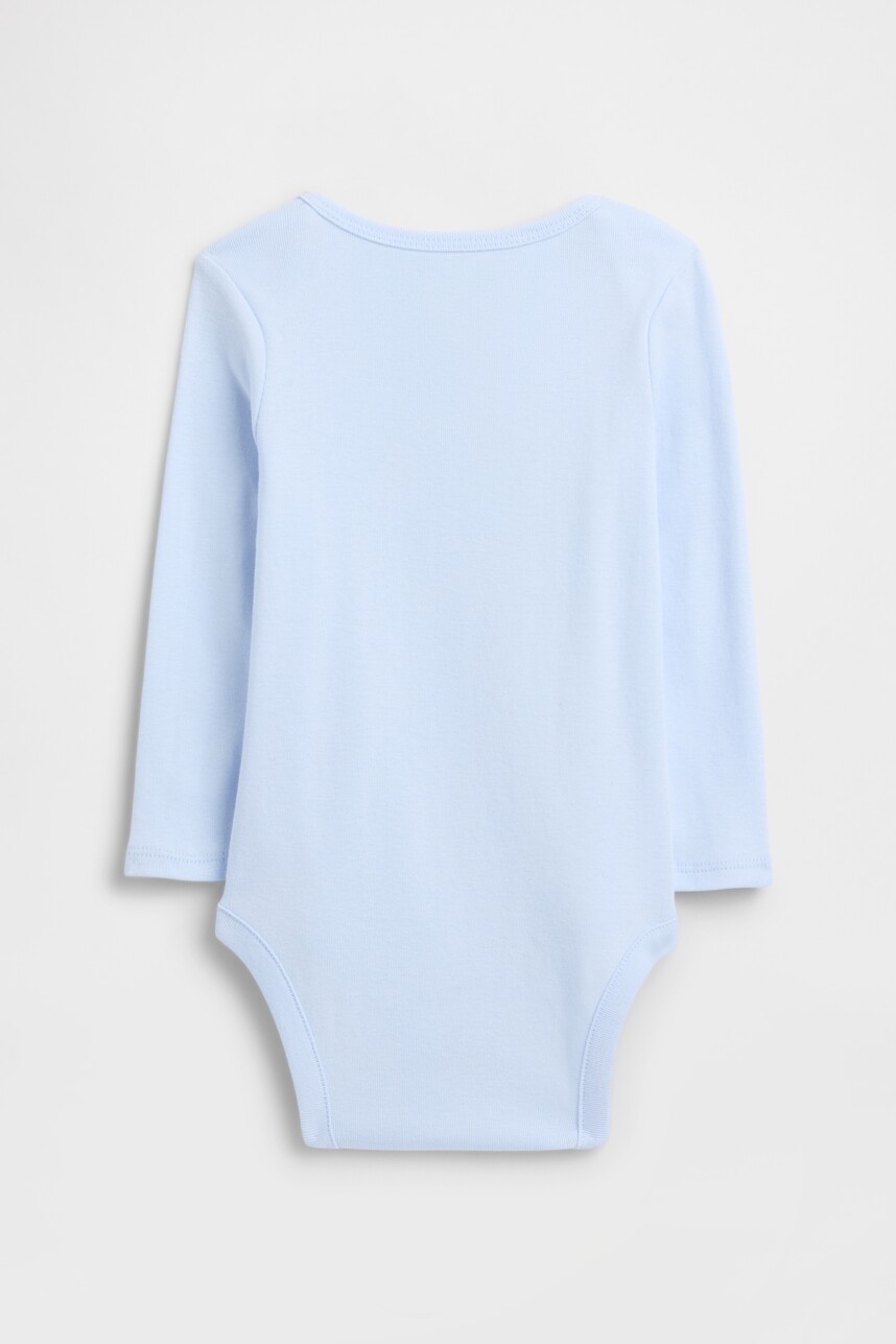 Body Manga Larga Logo Gap Bebé Serene Blue