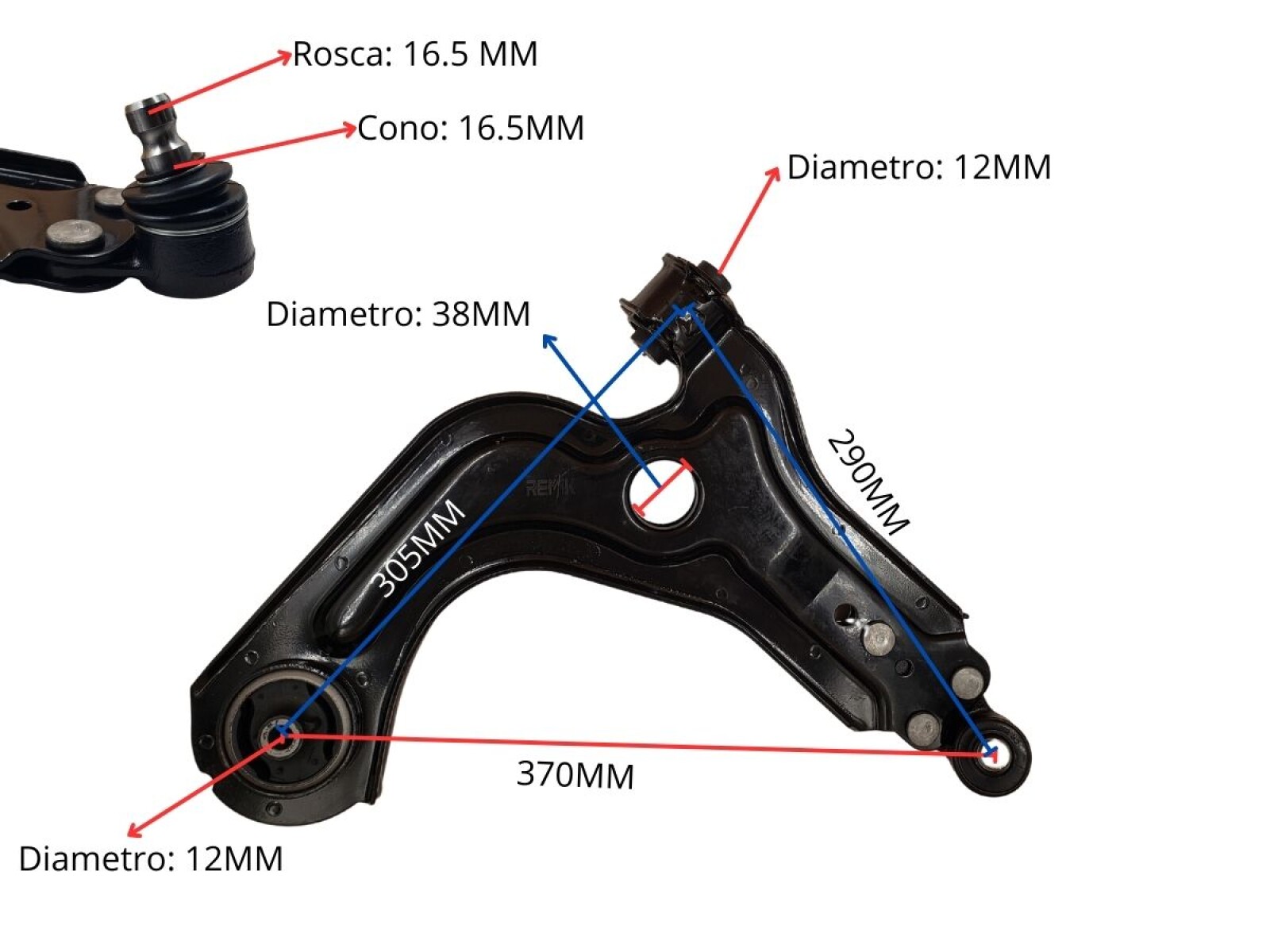 Parilla De Suspension Delantera Ford Fiesta 95-25 Der 