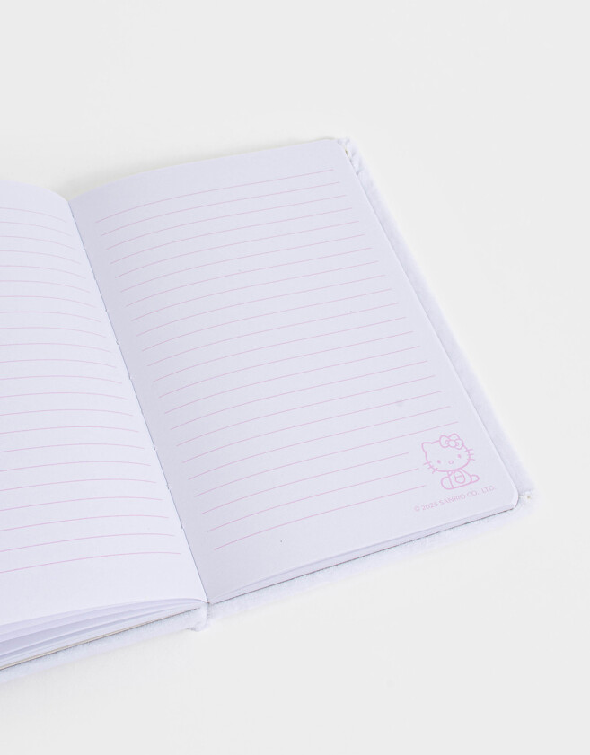 Anotadores Cuadernos y Memos Licencias Cuaderno A5 Afelpado "hello Kitty" - Blanco