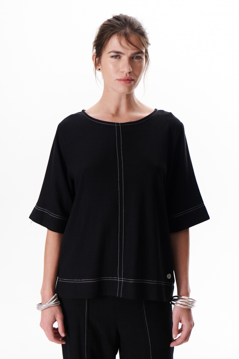 BLUSA LINO EVA NEGRO