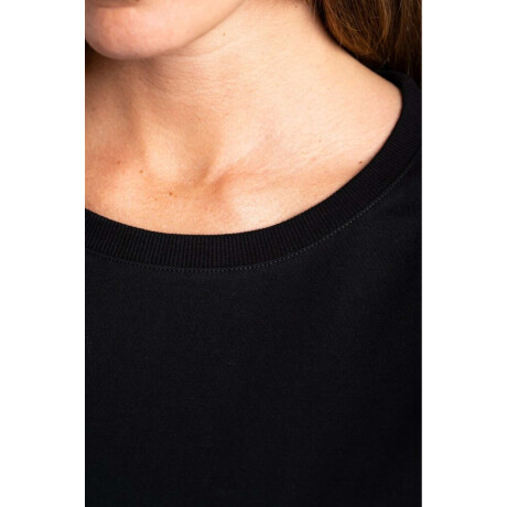 Remera Manga Larga Algodon Elastano Negro