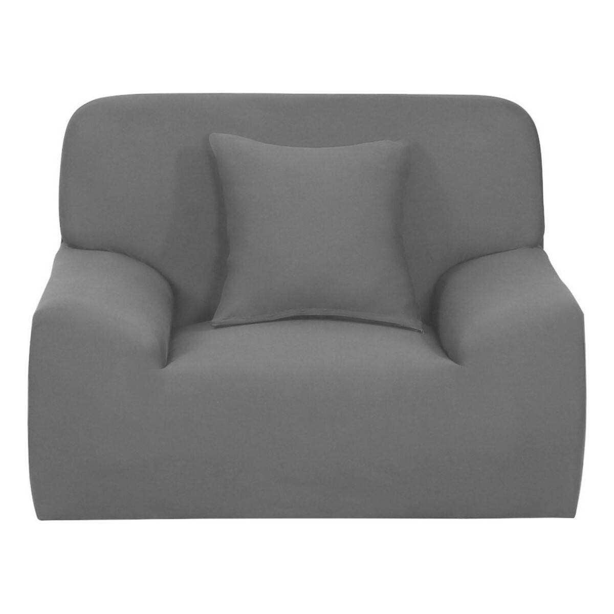 Pack X2 Funda Forro Cubre Sillon Sofa 1 Cuerpo Elastizada - Color Variante Grisclaro 