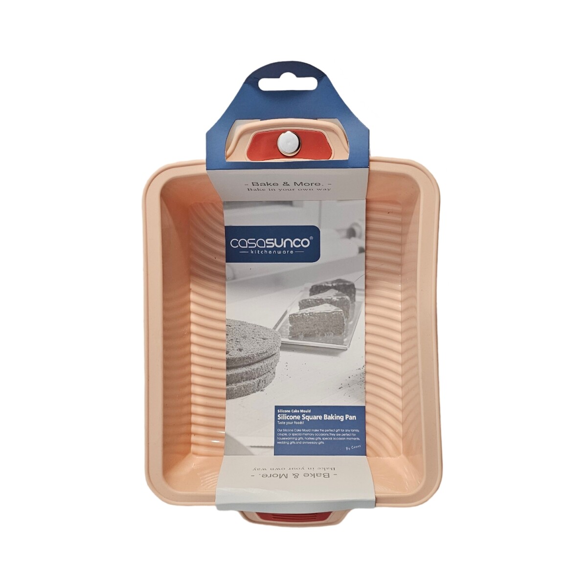 Asadera Bandeja de Silicona para Hornear Antiadherente - Salmón 