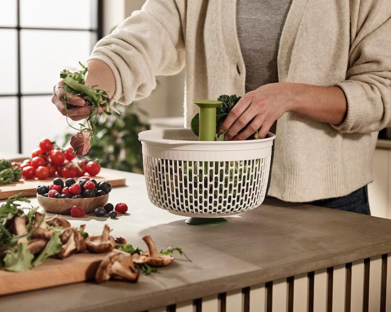 Escurridor y colador de ensaladas Joseph Joseph Spindola Escurridor y colador de ensaladas Joseph Joseph Spindola