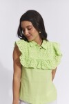 Blusa Flor Verde