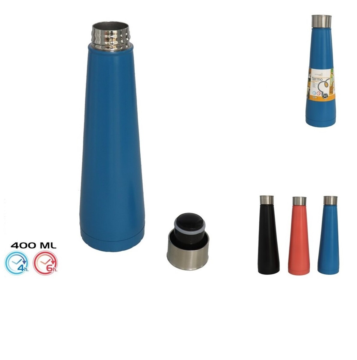 Termo de Acero Inoxidable 400 ml – Colores Surtidos 