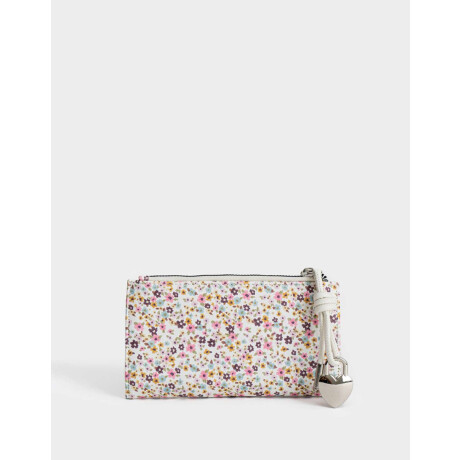 Billetera Fichero Flores Estampado Flores