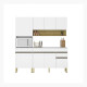 JUEGO DE COCINA MODULAR COMPLETO MDP LINE BLANCO BLANCO