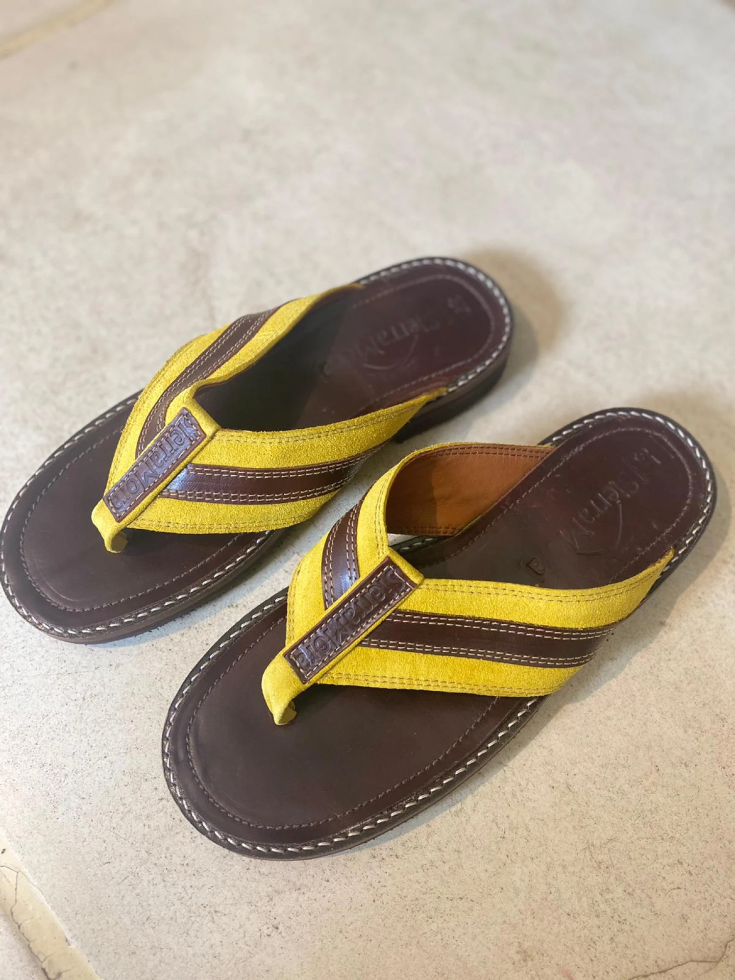 Leather Chanclas SM