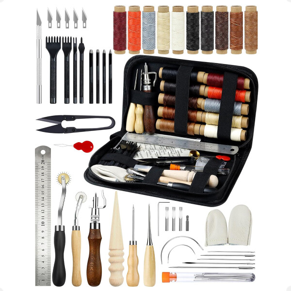 Kit De Artesanía De Cuero Y Reparación De Tapicería Kit De Artesanía De Cuero Y Reparación De Tapicería