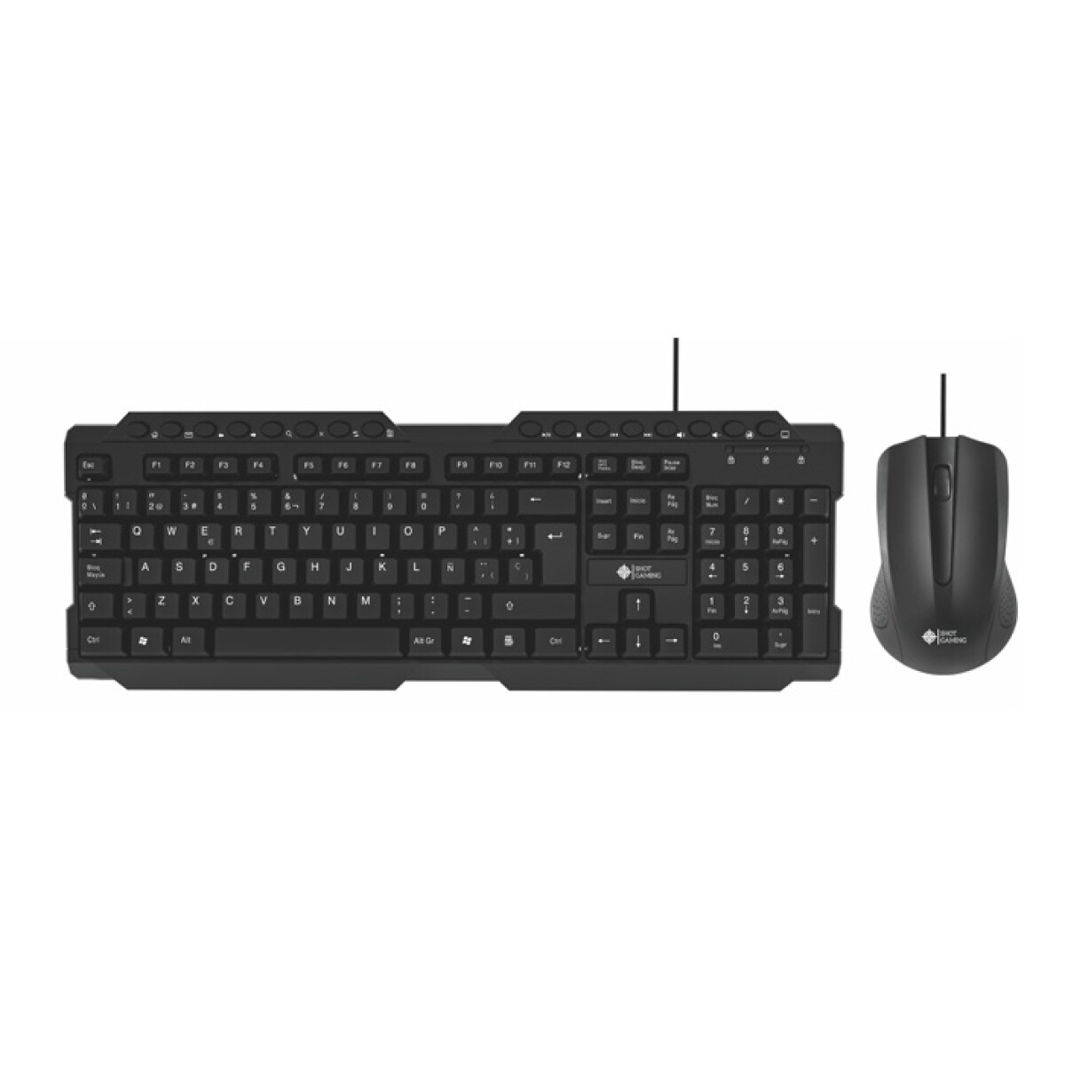 Combo Shot Gaming: Teclado + Mouse USB 