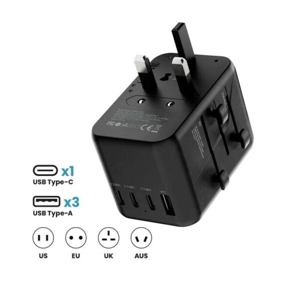 Adaptador Prodigee World Traveler 4 Puertos Adaptador Prodigee World Traveler 4 Puertos