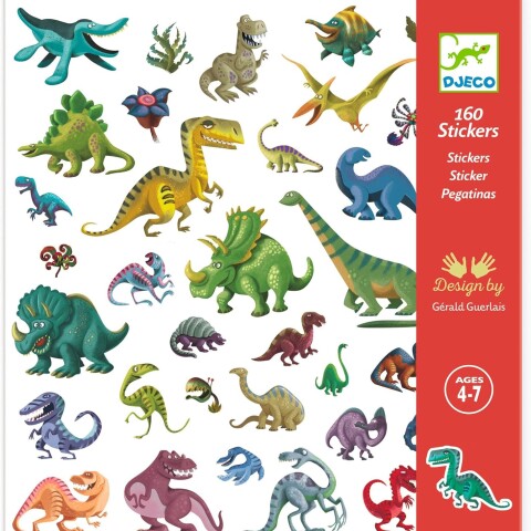 Set de 160 stickers Dinosaurios