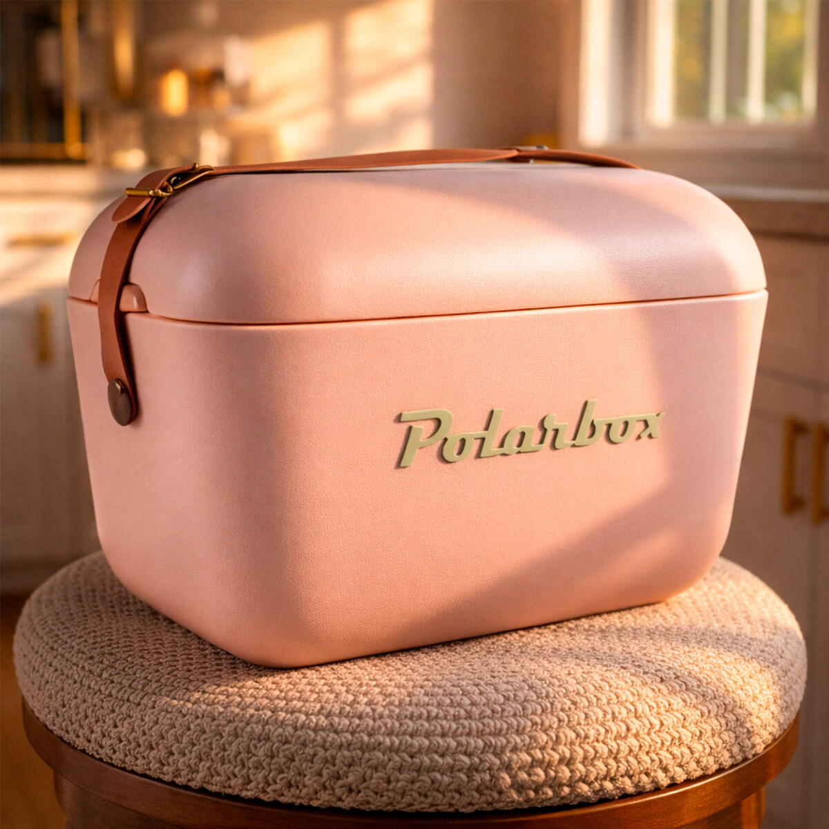 Conservadora Hielera Vintage 12L Litros Latas Hielo Polarbox - Color Beige 