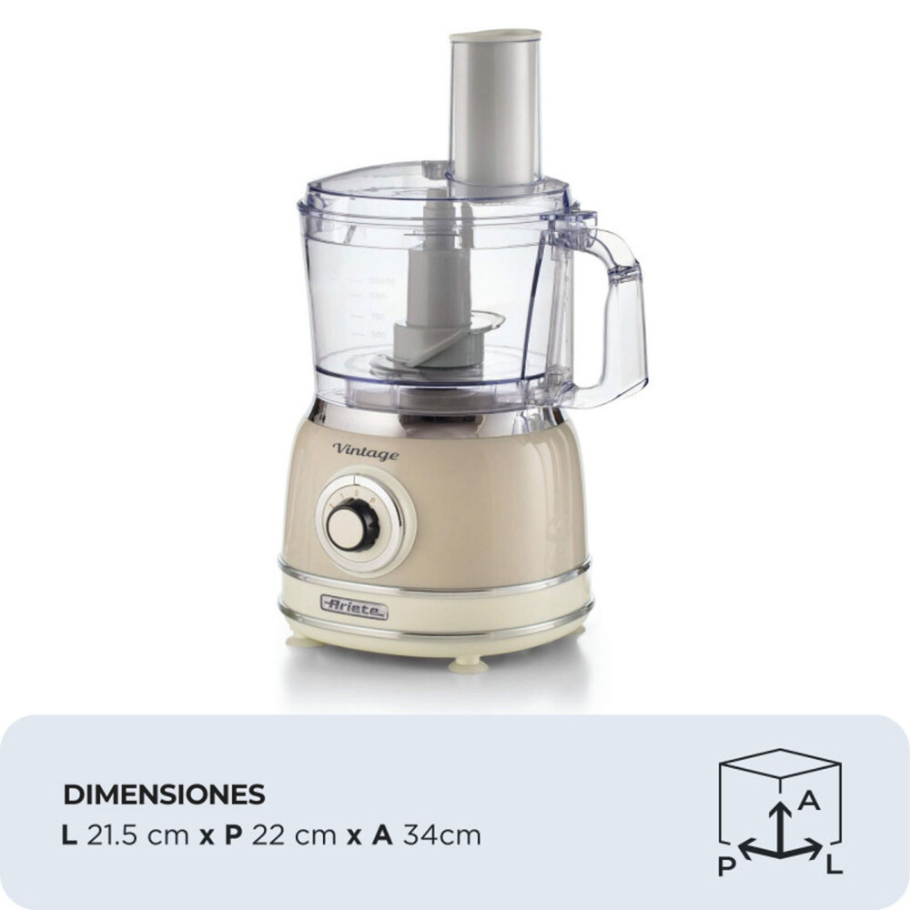 PROCESADOR ARIETE 1000W NATURAL-BEIGE MOD.1781
