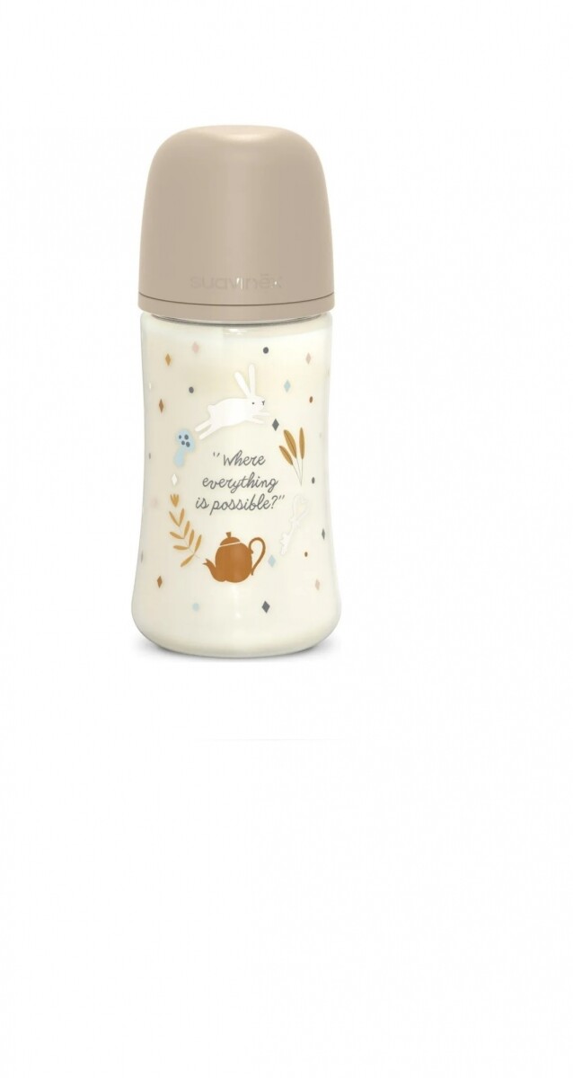 Biberón fisiológico 270ml Suavinex - Wonder beige Conejo 
