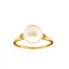 Anillo Solitario-Oro 18k-Perla y Zirconia-AN9508 conperla