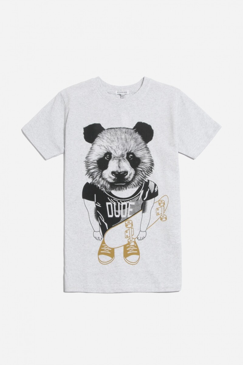 Remera Panda Dude - Gris 