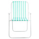 Silla De Playa Plegable Tubo De Hierro Celeste