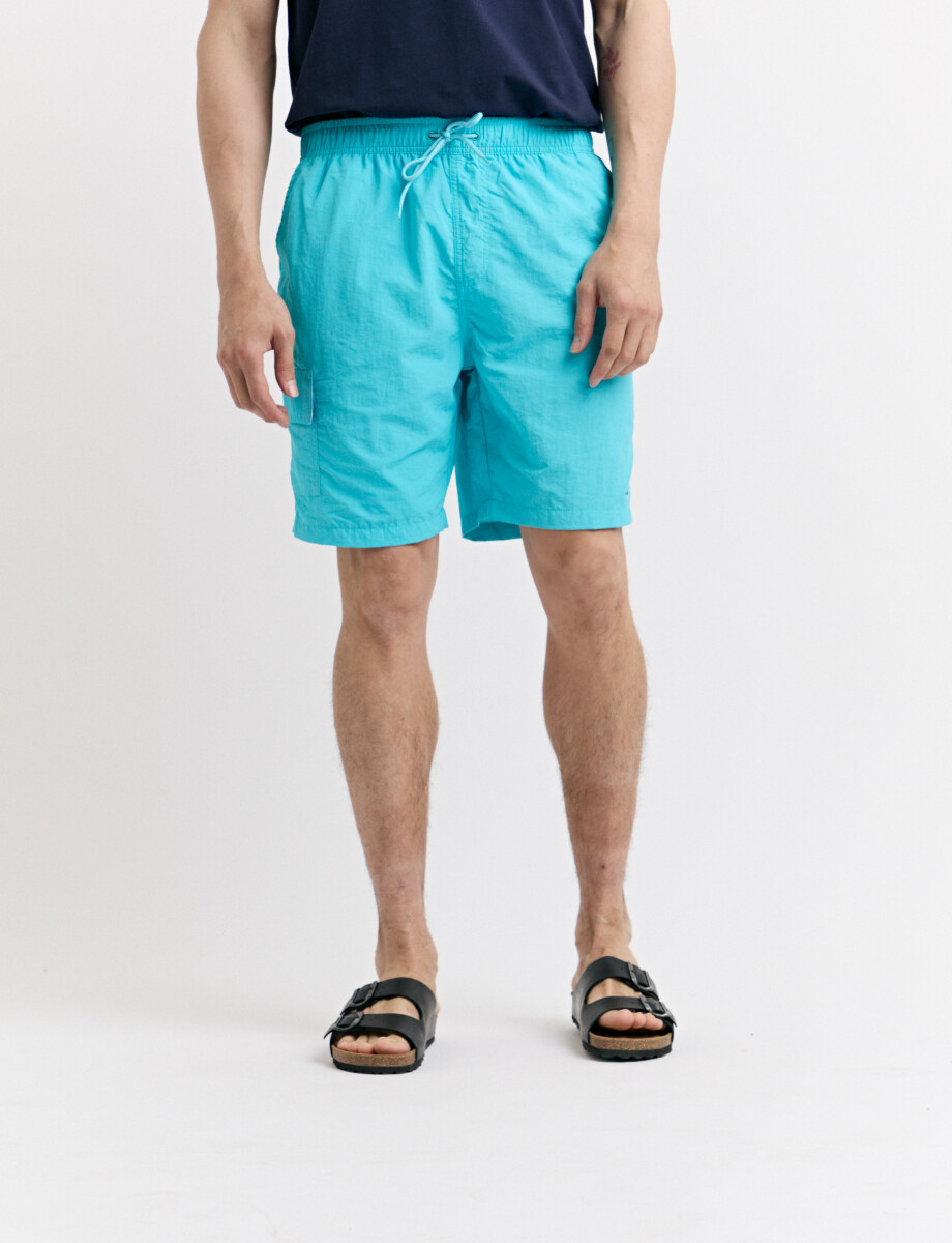 450402 SHORT HARRINGTON LABEL Turquesa