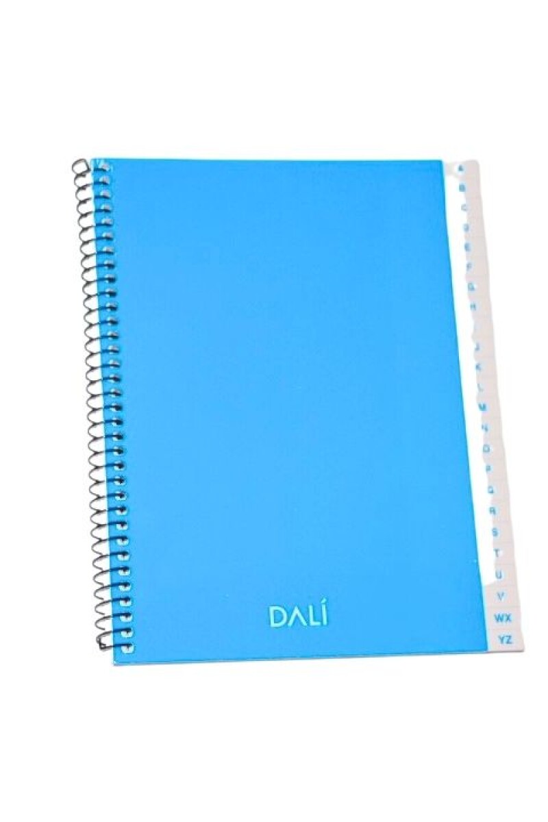 CUADERNO CON INDICE DALI 72 HOJAS - COLOR AZUL 
