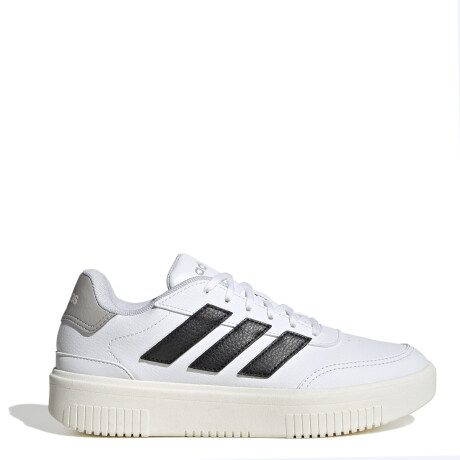 Championes de Mujer Adidas Courtblock Blanco - Negro - Gris